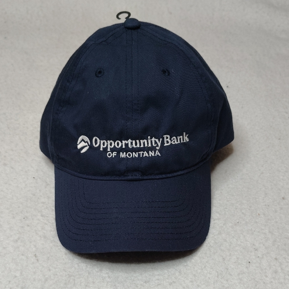 Nike Dri Fit Club Cap Hat Strap Back Adjustable Medium Large Navy Embroidered